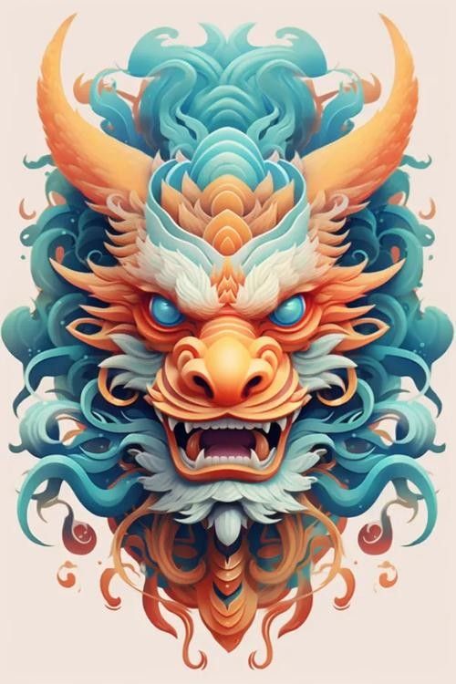 國(guó)潮風(fēng)格龍頭插畫有哪些？（國(guó)潮風(fēng)格的龍頭插畫）