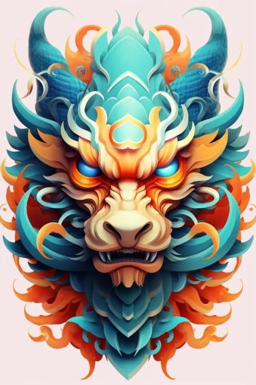 國(guó)潮風(fēng)格龍頭插畫有哪些？（國(guó)潮風(fēng)格的龍頭插畫）