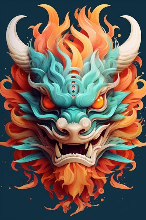 國(guó)潮風(fēng)格龍頭插畫有哪些？（國(guó)潮風(fēng)格的龍頭插畫）