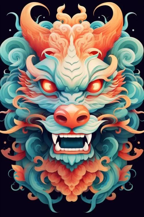 國(guó)潮風(fēng)格龍頭插畫有哪些？（國(guó)潮風(fēng)格的龍頭插畫）