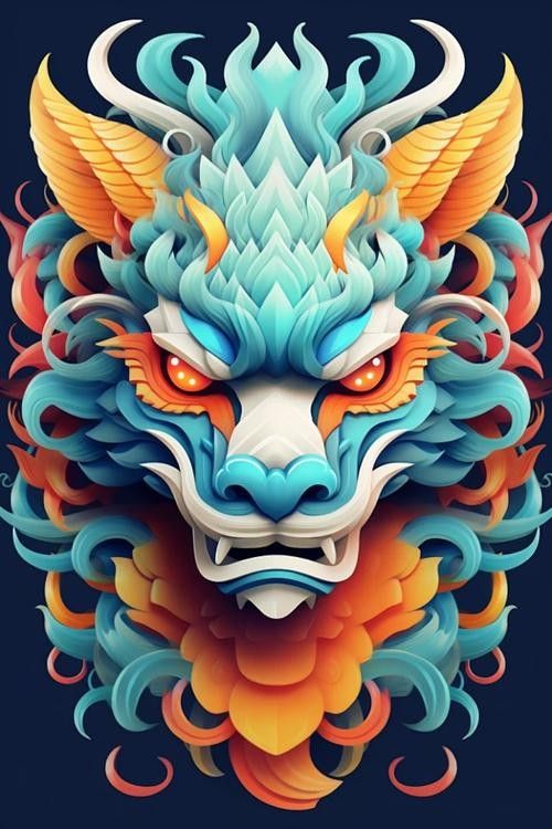 國(guó)潮風(fēng)格龍頭插畫有哪些？（國(guó)潮風(fēng)格的龍頭插畫）