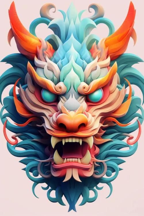 國(guó)潮風(fēng)格龍頭插畫有哪些？（國(guó)潮風(fēng)格的龍頭插畫）