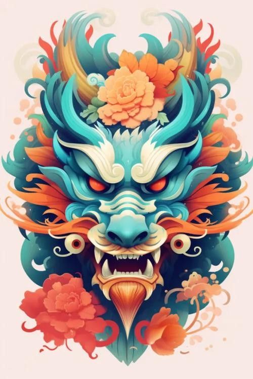 國(guó)潮風(fēng)格龍頭插畫有哪些？（國(guó)潮風(fēng)格的龍頭插畫）