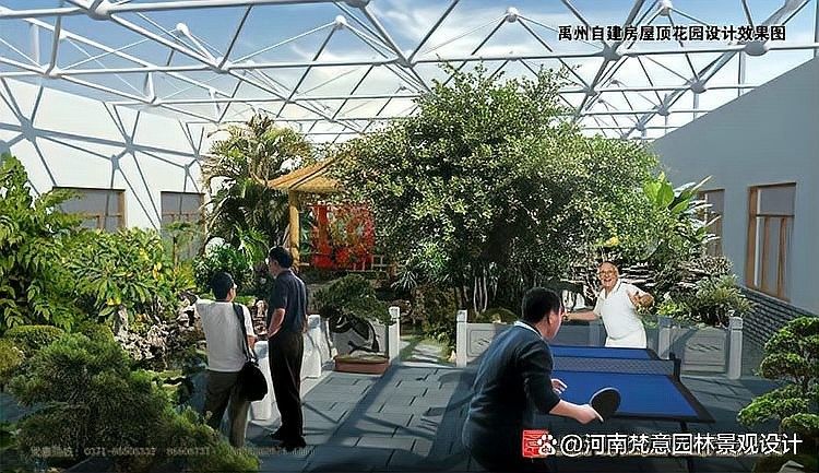 金龍魚大廈屋頂花園的維護情況