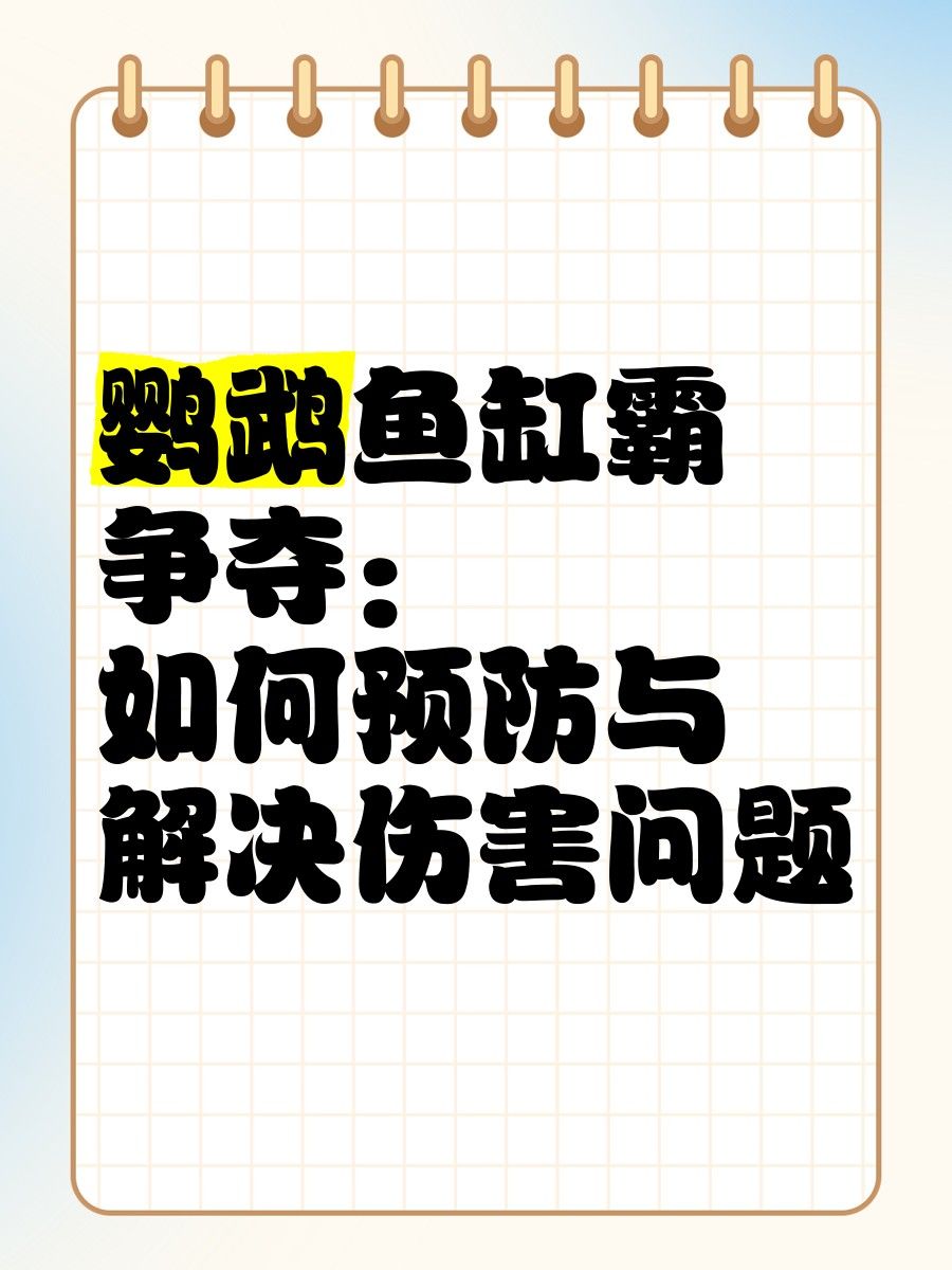 如何預防鸚鵡魚再次被咬傷（鸚鵡魚再次被咬傷的方法包括以下幾點）