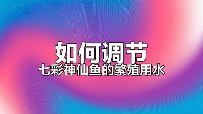 如何調節龍魚和七彩神仙魚的水質？（養魚老道，如何調配水質養七彩神仙魚）