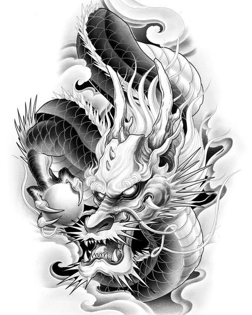 有沒有簡化版紅龍紋身設(shè)計（簡化版紅龍紋身設(shè)計）