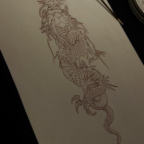 有沒有簡化版紅龍紋身設(shè)計（簡化版紅龍紋身設(shè)計）