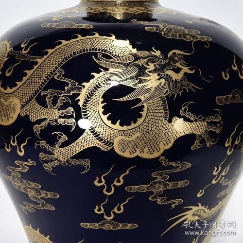 如何判斷藍底金龍紋瓷器的年代？ 如何判斷藍底金龍紋瓷器的年代？ 龍魚百科 第6張