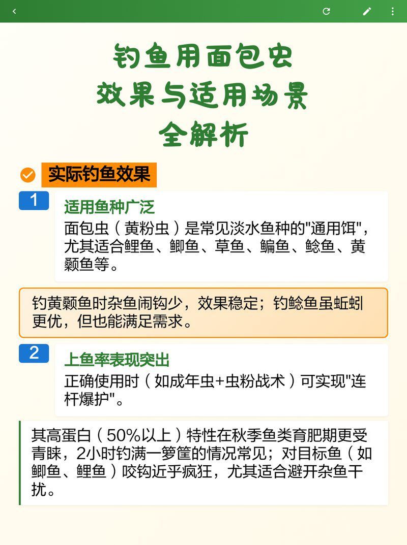 哪些魚種適合吃面包蟲？