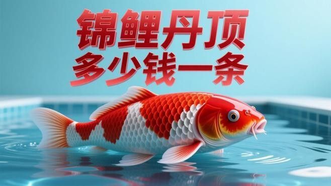 頂錦鯉魚的價格因地區、大小和品種而異，丹頂錦鯉魚的價格差異大，丹頂錦鯉魚的價格在幾十元到幾百元人民幣不等