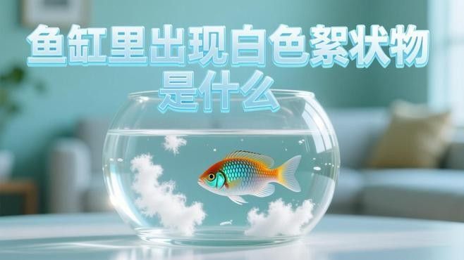 魚缸里出現(xiàn)白色絮狀物是什么本地叨客聽魚缸濾材多久更換一次，寵寵生物志,魚缸里飄白色絮狀物別慌,3個(gè)原因+4步解決,2天恢復(fù)清澈