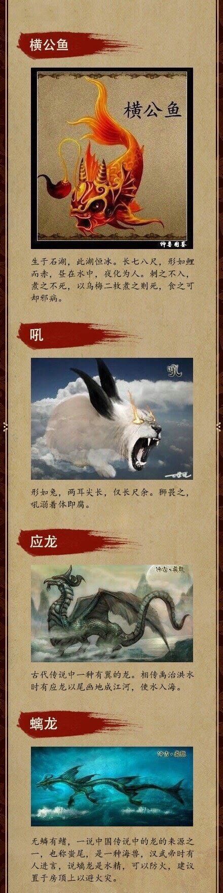 龍魚傳說插畫展示了中國上古神獸與龍魚形象的獨特造型（中國上古神獸與龍魚形象插畫）