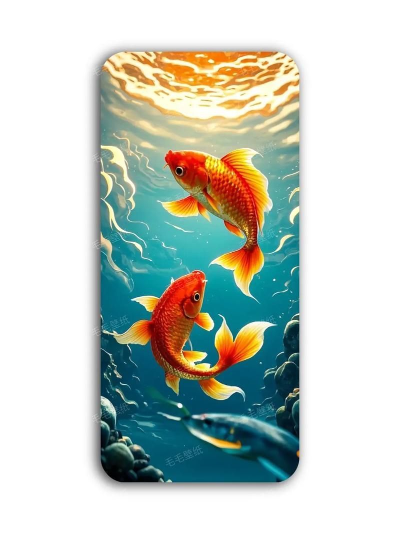 紅金龍魚壁紙有哪些款式，紅金龍魚壁紙