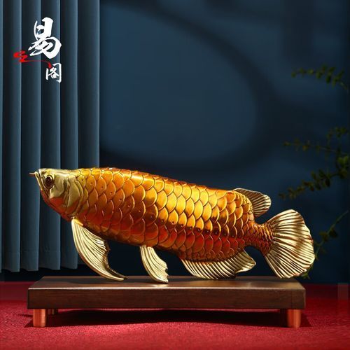有哪些材質(zhì)的金龍魚擺件推薦，藝術(shù)展廳金龍魚擺件材質(zhì)