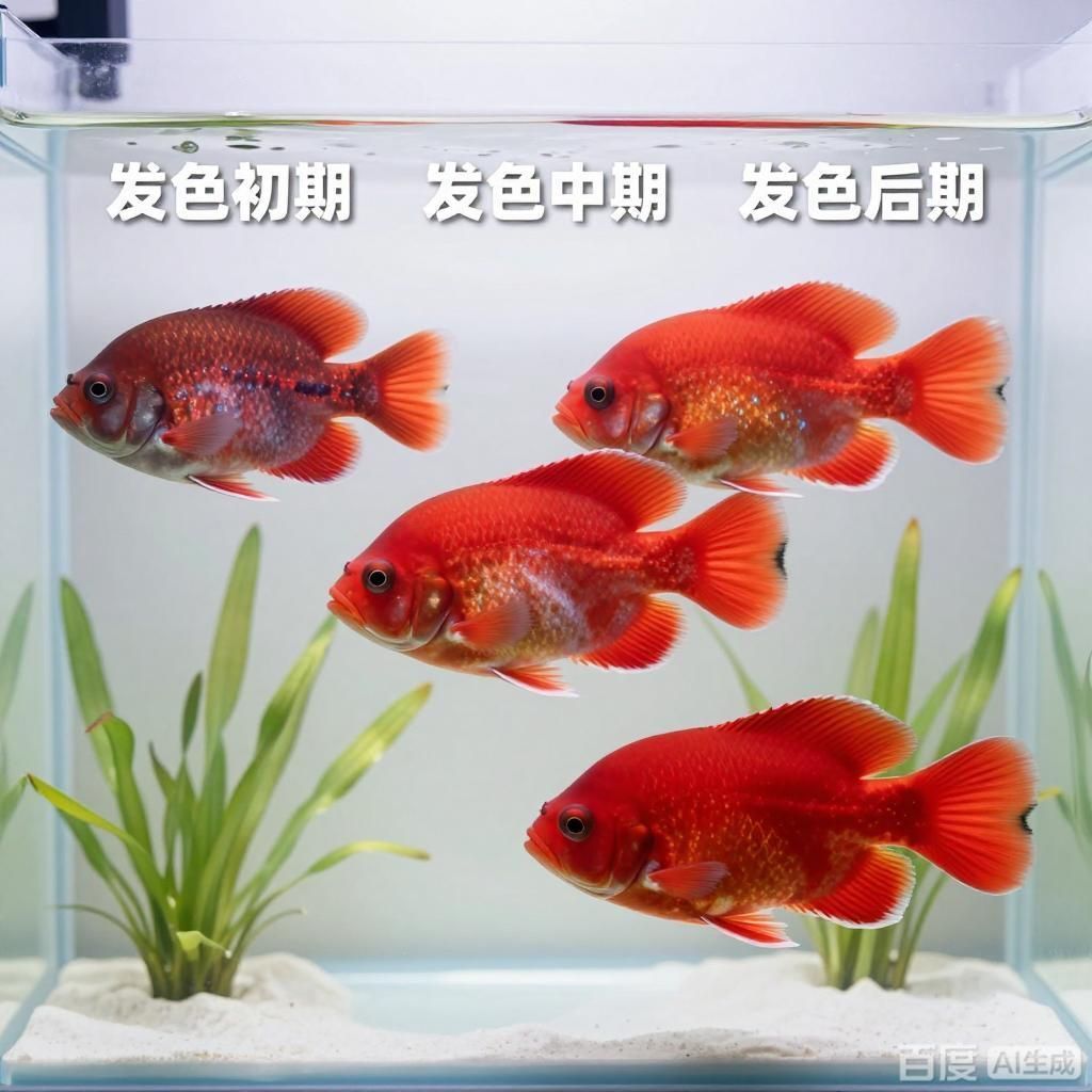紅龍發色周期對比，紅龍魚發色周期對比