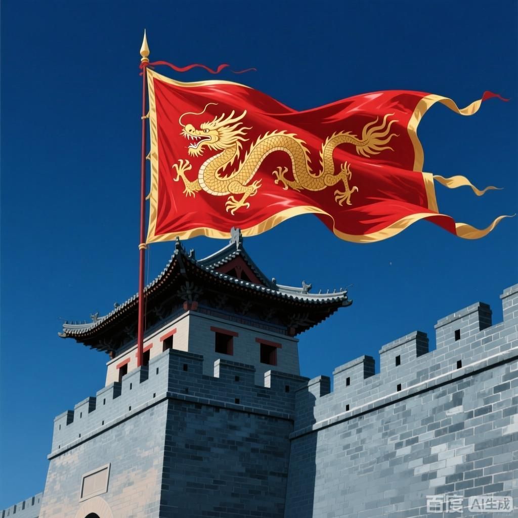 詳細解釋紅龍旗的象征意義，紅龍旗的設計靈感來源