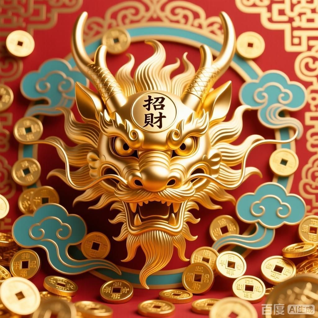 如何制作一張招財(cái)金龍頭像，一張招財(cái)金龍頭像是一個(gè)充滿傳統(tǒng)意義和象征意義和象征意義的手工藝品