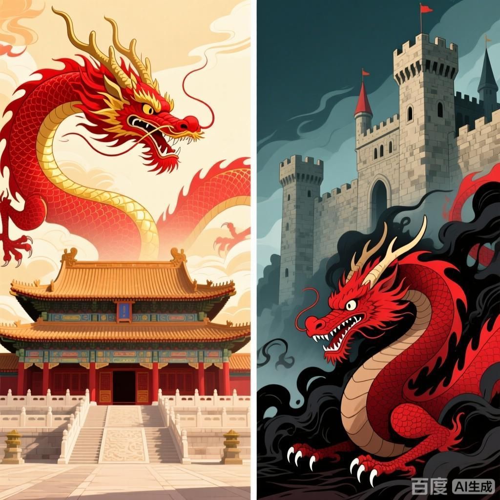 紅龍形象在不同文化中的象征意義，紅龍在不同文化中的多樣象征意義