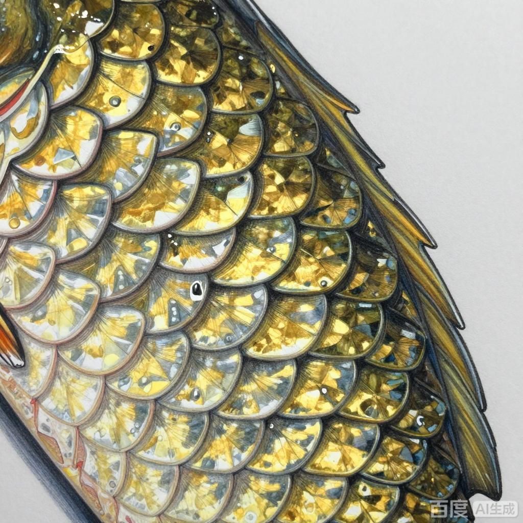 如何繪制金龍魚放大100倍的圖片，如何繪制一幅放大100倍的金龍魚100倍放大圖片的技巧