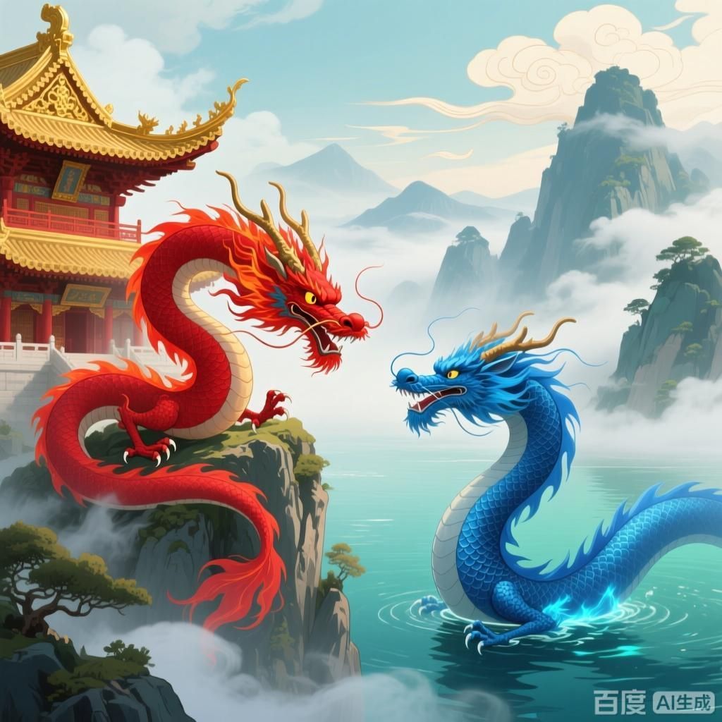 紅龍與藍龍在哪些文化中都有象征意義，紅龍與藍龍在不同文化中的象征意義