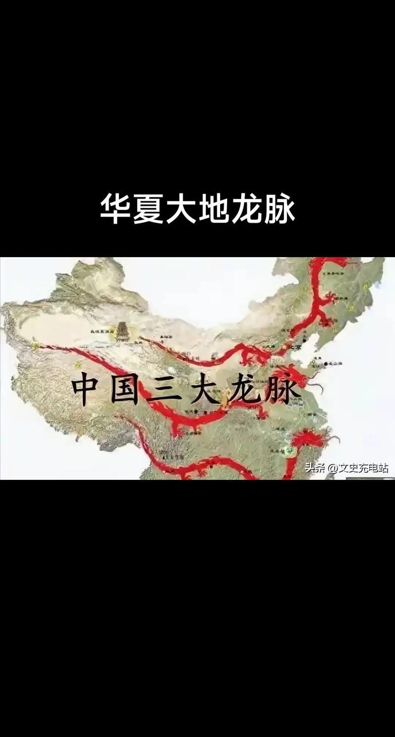 給我一些龍脈的圖片示例，中國三大龍脈的圖片示例，給我一些龍脈的圖片示例