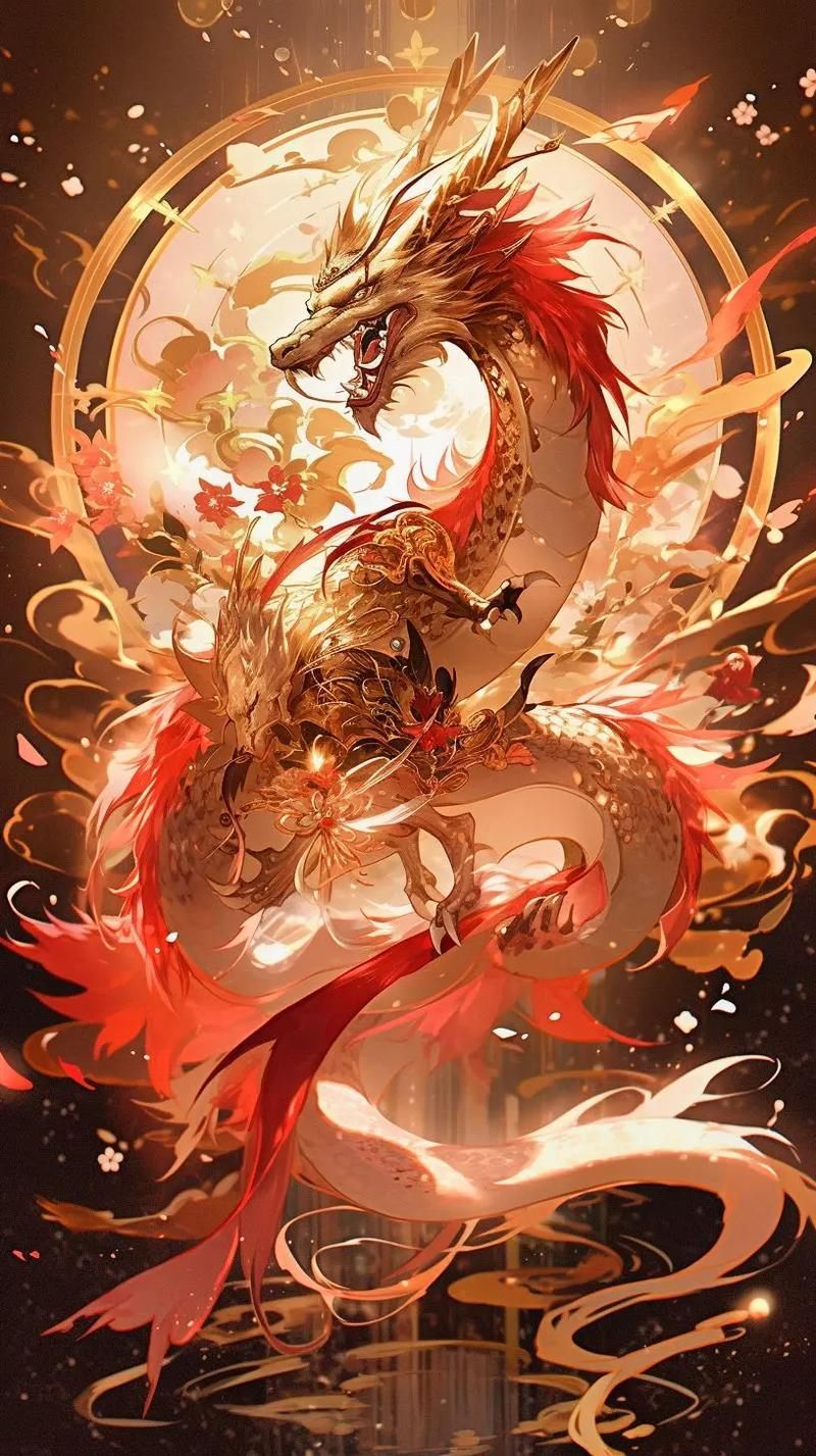 紅龍圖片高清無水印版，紅龍的圖片高清無水印版展示了這種神秘生物的壯麗外觀