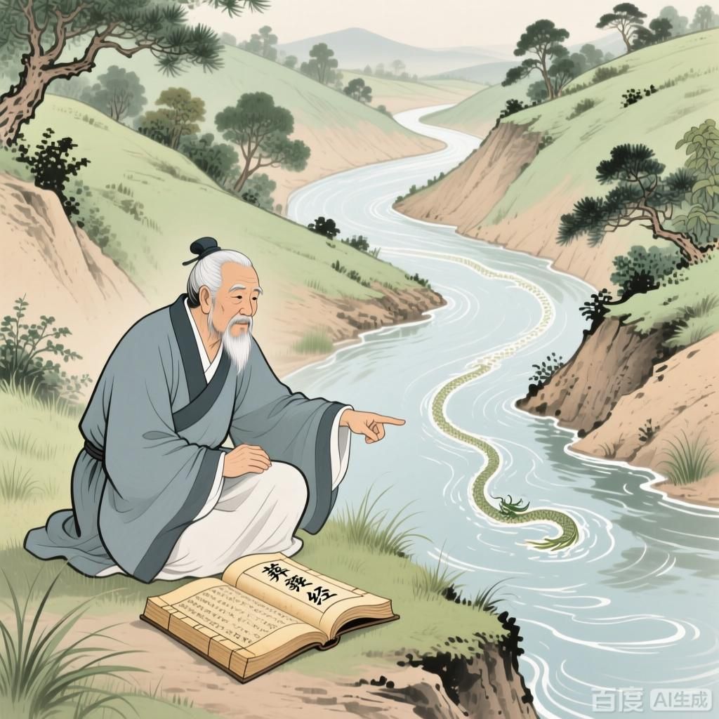 能否舉例說明主角如何運用風水知識尋找龍脈，風水學中如何尋找龍脈
