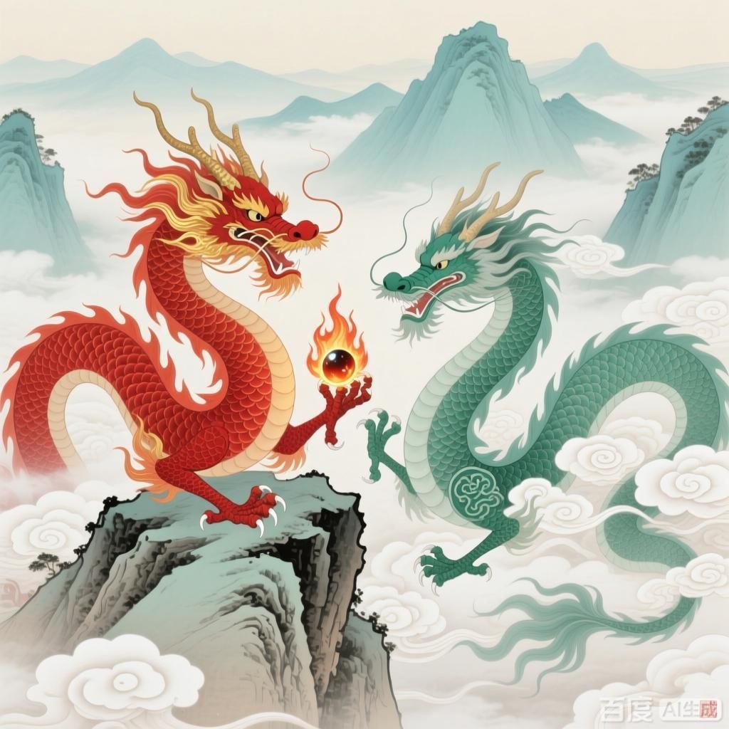 紅龍與其他神獸的比較，神話傳說紅龍與其他神獸的詳細對比圖紅龍與其他神獸的區別