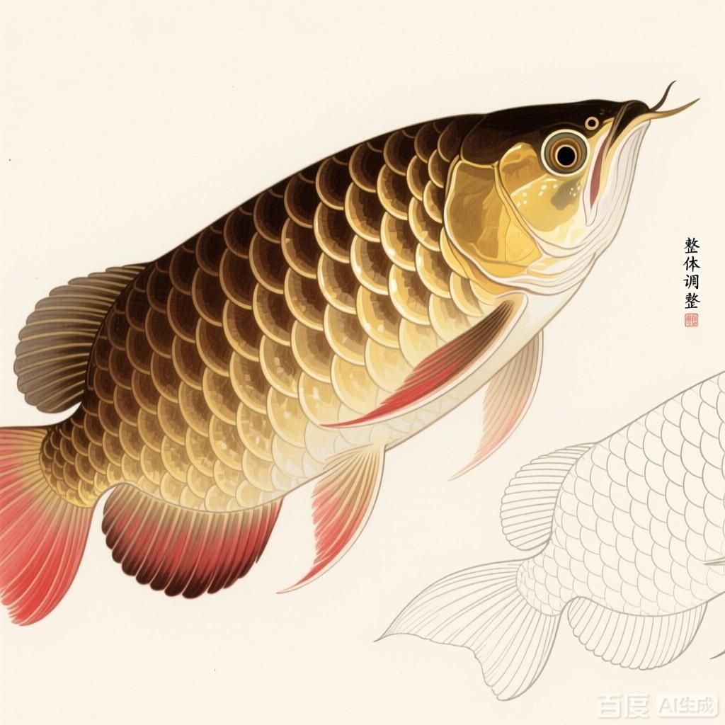 過背金龍魚上色過程是怎樣的，手繪插畫風格呈現過背金龍魚上色過程有哪些關鍵步驟