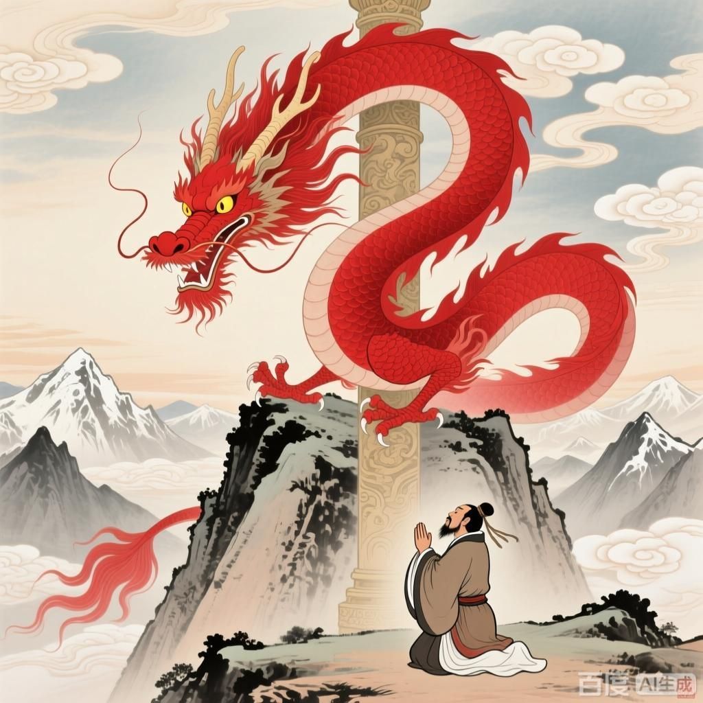 紅龍在中國神話中的地位，紅龍在中國神話中的地位是復雜而多樣的，能否提供更多關于紅龍的神話故事 紅龍在中國神話中的地位，紅龍在中國神話中的地位是復雜而多樣的，能否提供更多關于紅龍的神話故事 龍魚百科 第2張