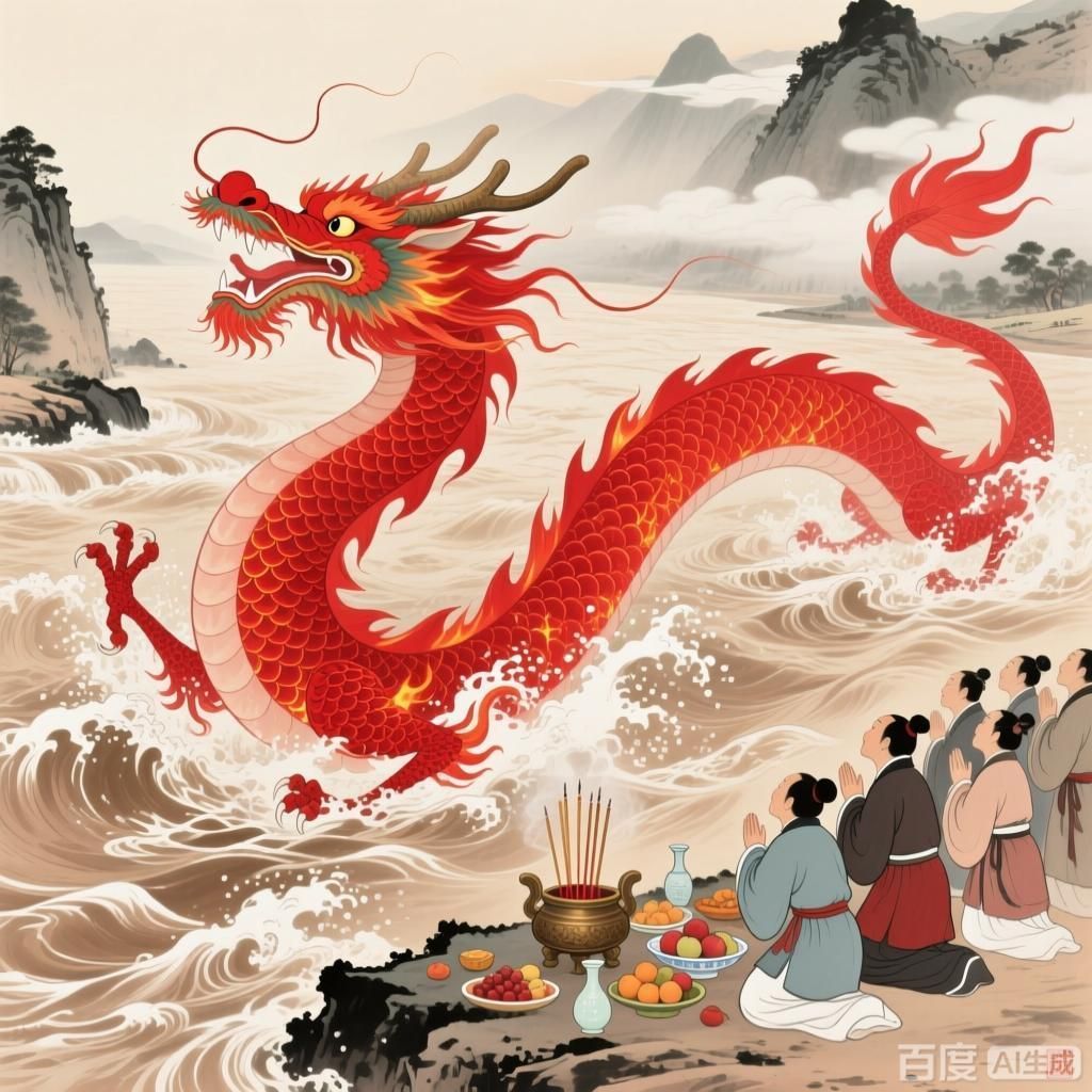 紅龍在中國神話中的地位，紅龍在中國神話中的地位是復雜而多樣的，能否提供更多關于紅龍的神話故事 紅龍在中國神話中的地位，紅龍在中國神話中的地位是復雜而多樣的，能否提供更多關于紅龍的神話故事 龍魚百科 第3張