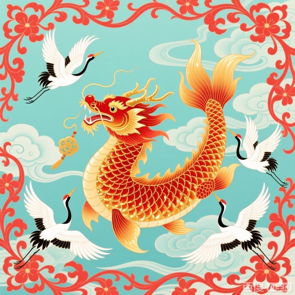龍魚與其他吉祥物的搭配，龍魚與其他吉祥物的搭配方式