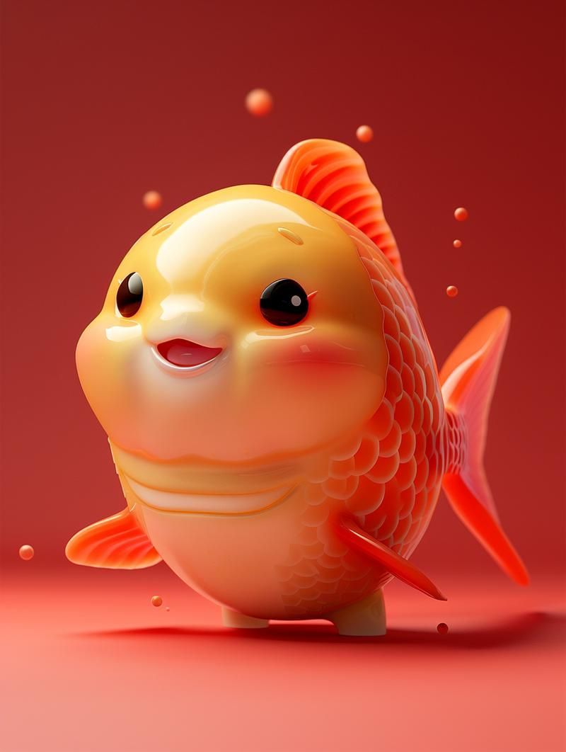有沒有更多關于吉祥物魚的圖片，吉祥物魚在文化和藝術領域中的應用與影響