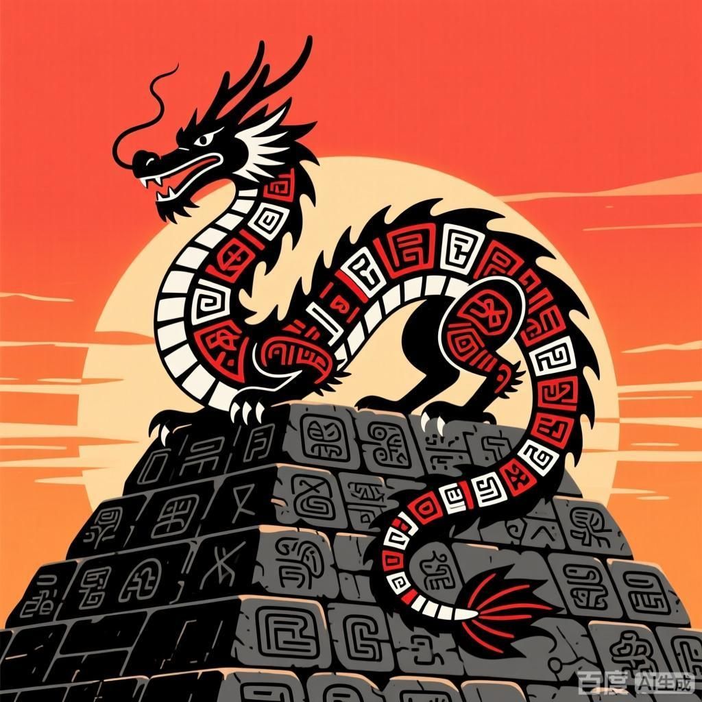 黑色龍?jiān)诓煌幕械慕巧姆瀹嫹謩e展現(xiàn)不同文化里的黑龍