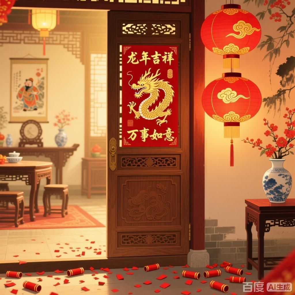 龍年有哪些習俗，中國傳統文化中，龍年的傳統習俗包括慶祝春節、放鞭炮、掛燈籠等