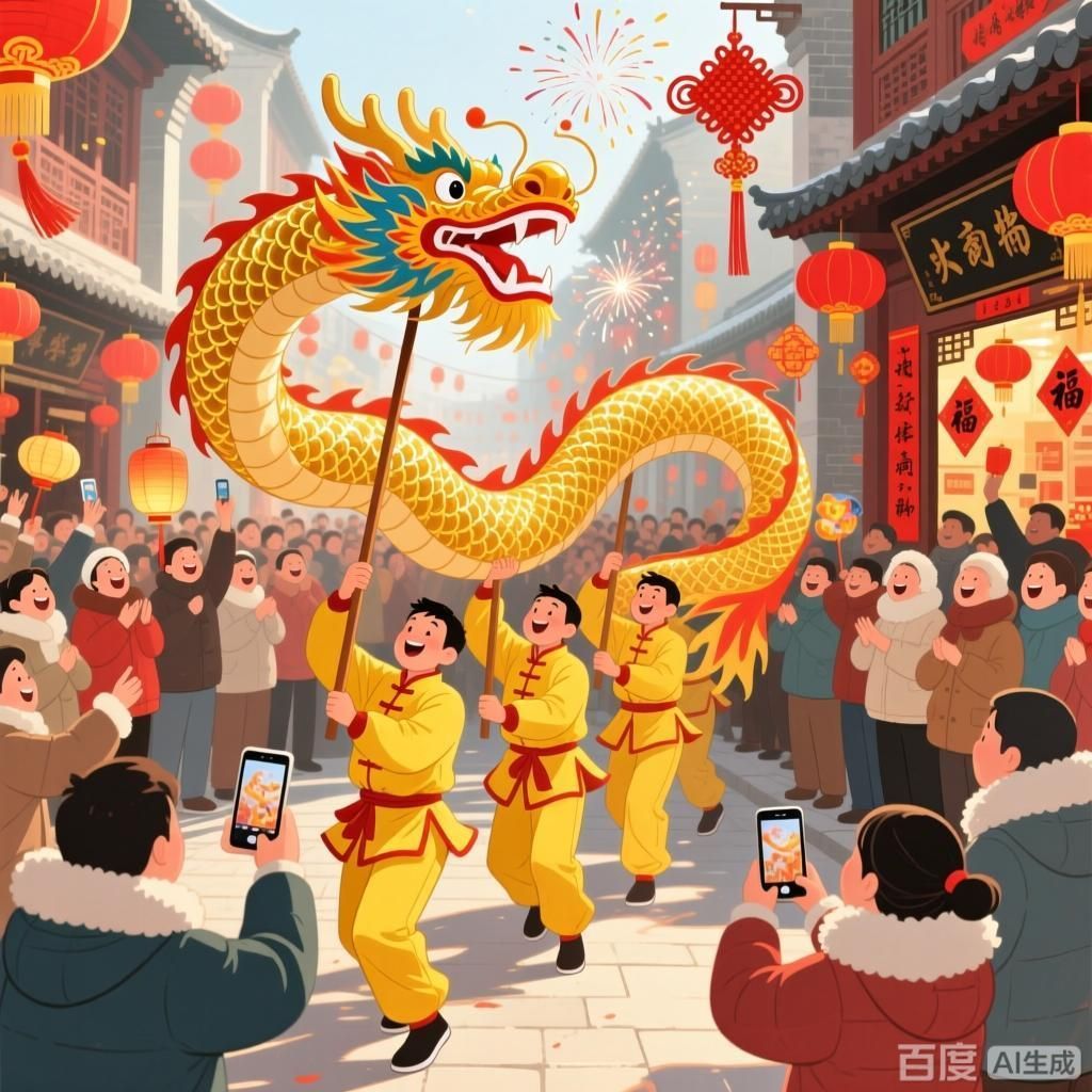 龍年有哪些習俗，中國傳統文化中，龍年的傳統習俗包括慶祝春節、放鞭炮、掛燈籠等
