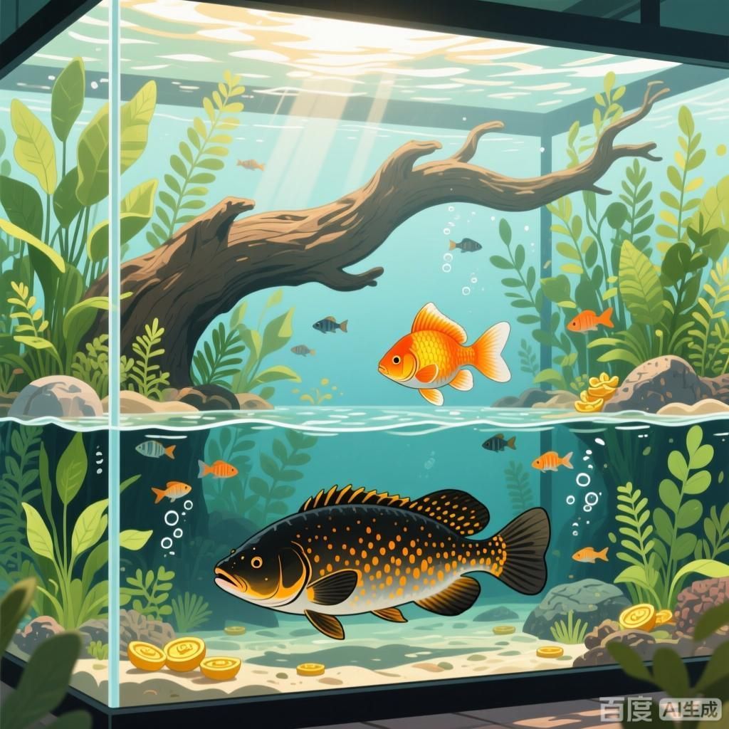 有哪些大型魚類可以作為招財魚的緩沖，如何判斷一些適合與招財魚混養的大型魚類