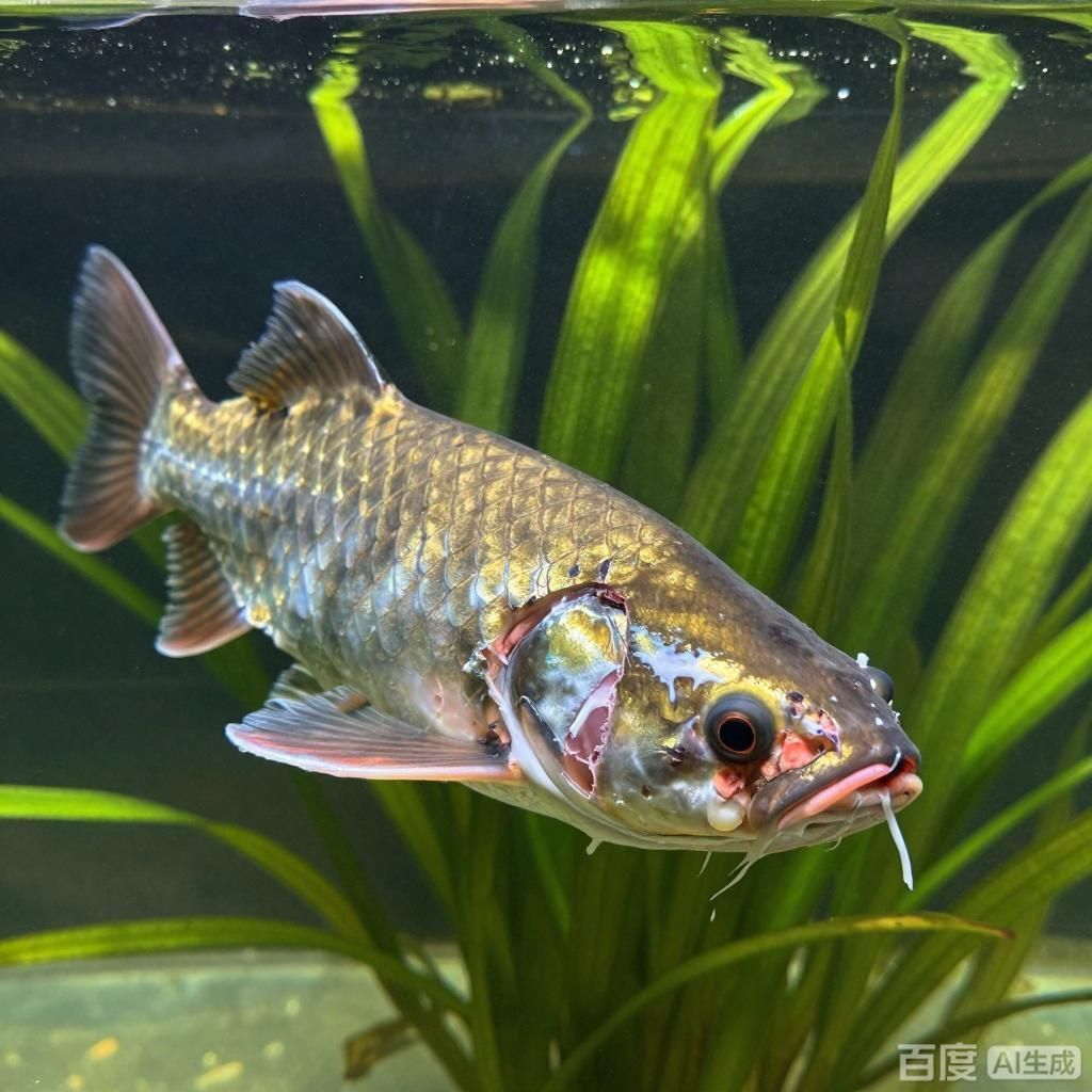 龍魚(yú)頭部好像潰爛，龍魚(yú)頭部潰爛會(huì)自愈嗎