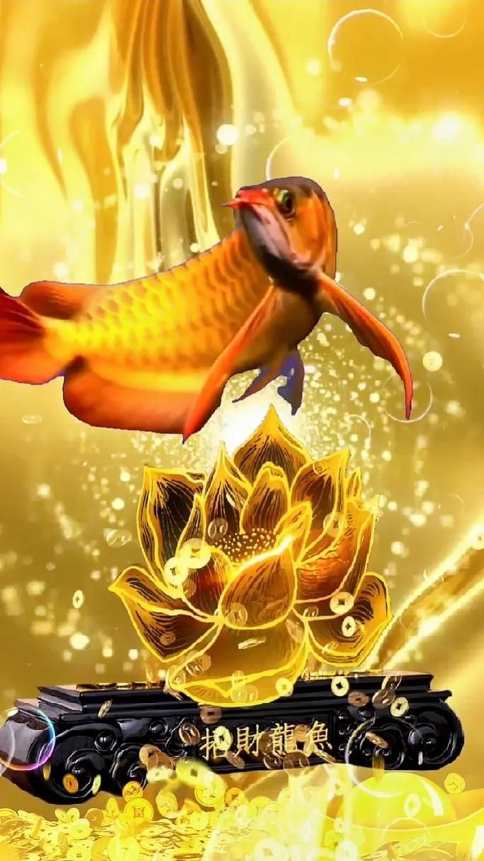 金龍魚(yú)手機(jī)壁紙，高清金龍魚(yú)壁紙合集 金龍魚(yú)手機(jī)壁紙，高清金龍魚(yú)壁紙合集 龍魚(yú)百科 第4張