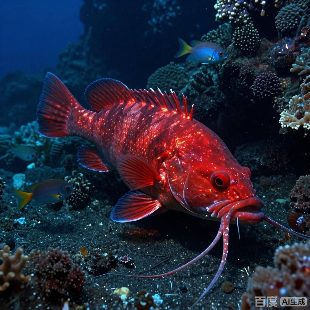 能否提供更多關于深海紅龍魚的信息，如何區分深海紅龍魚