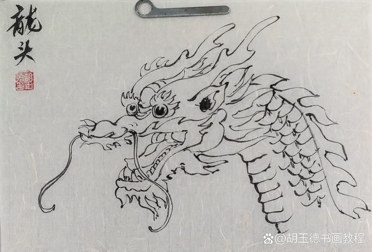 能給出五指山龍魚的簡單線稿嗎？，五指山龍魚的線描技法 能給出五指山龍魚的簡單線稿嗎？，五指山龍魚的線描技法 龍魚百科 第17張