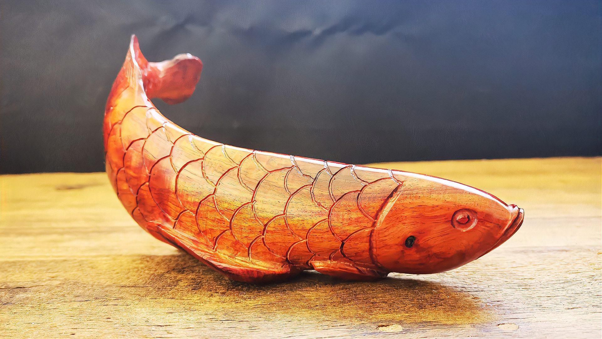 有哪些著名的金龍魚木雕作品，福建莆田匠人品牌金龍魚木雕
