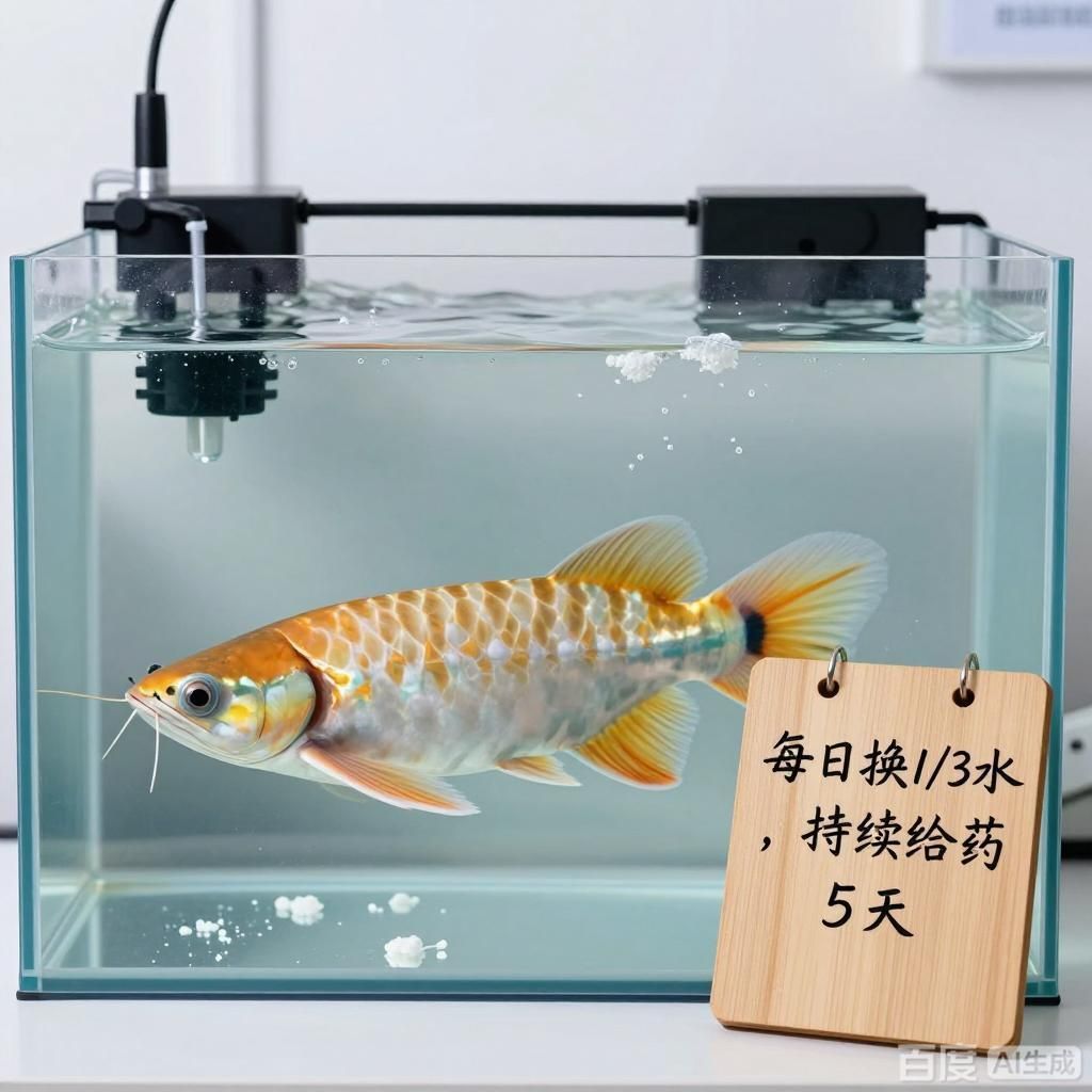 詳解龍魚真菌感染的治療方法，如何治療龍魚真菌感染