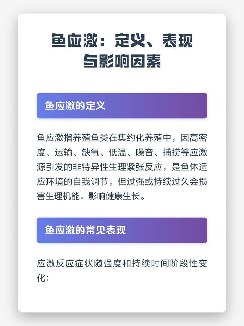 哪些行為異常是魚類的應(yīng)激反應(yīng)，英文文獻(xiàn)進(jìn)一步確認(rèn)魚類應(yīng)激反應(yīng)是其環(huán)境變化、捕食者威脅