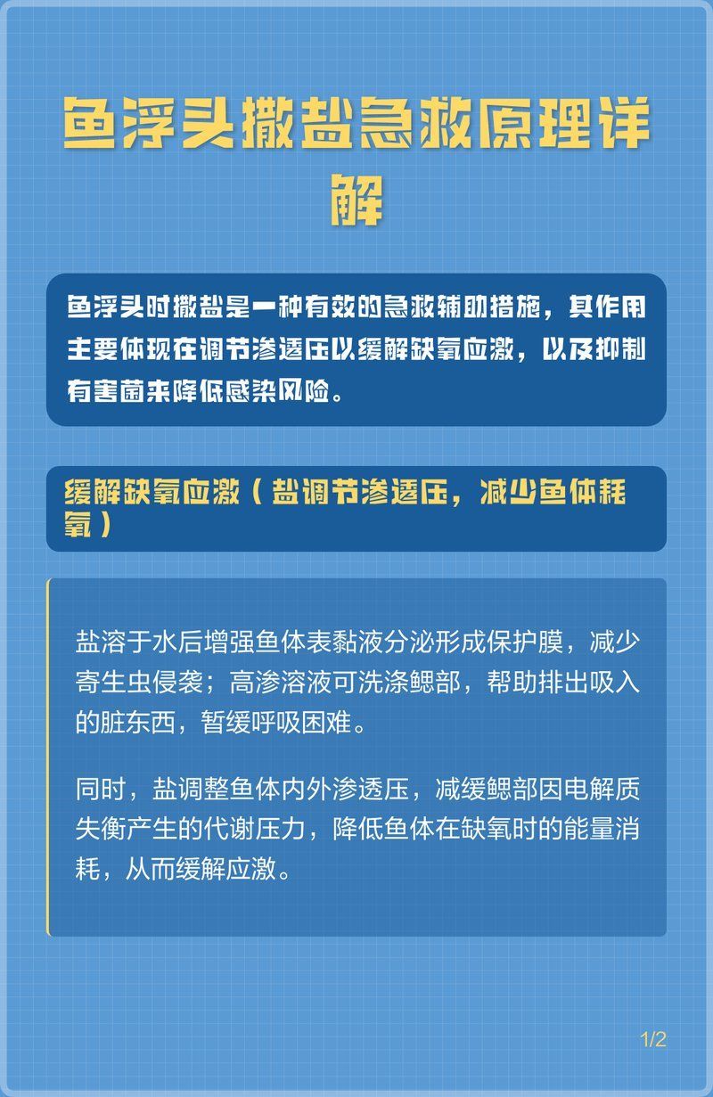 浮頭下鹽最簡單三個步驟，水產養殖中“浮頭下鹽”的應急處理 浮頭下鹽最簡單三個步驟，水產養殖中“浮頭下鹽”的應急處理 龍魚百科 第1張