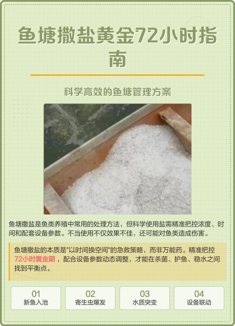 浮頭下鹽最簡單三個步驟，水產養殖中“浮頭下鹽”的應急處理 浮頭下鹽最簡單三個步驟，水產養殖中“浮頭下鹽”的應急處理 龍魚百科 第3張