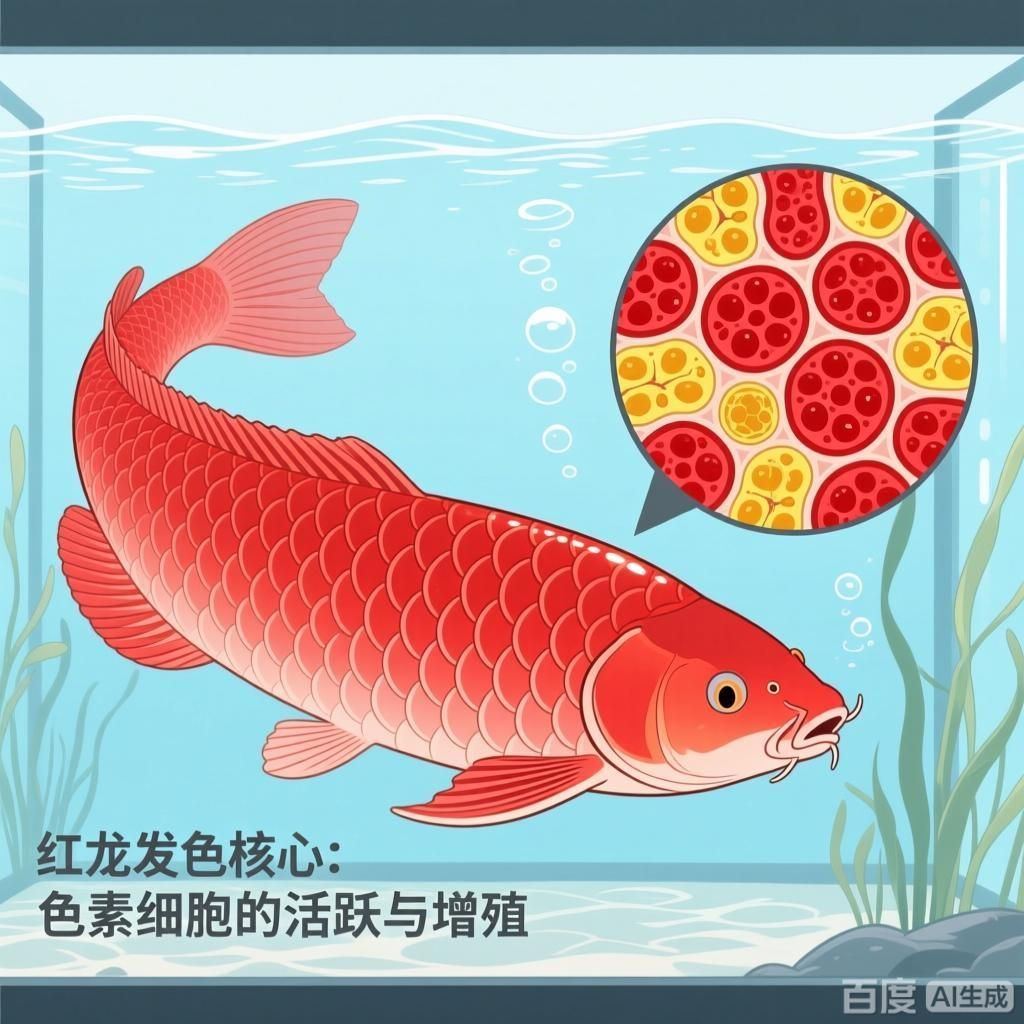 詳細解釋紅龍發色的科學原理，紅龍發色的科學原理