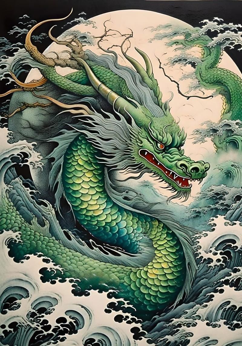 給我一些風水龍的圖片，關于風水龍的圖片示例，給我一些風水龍的圖片示例