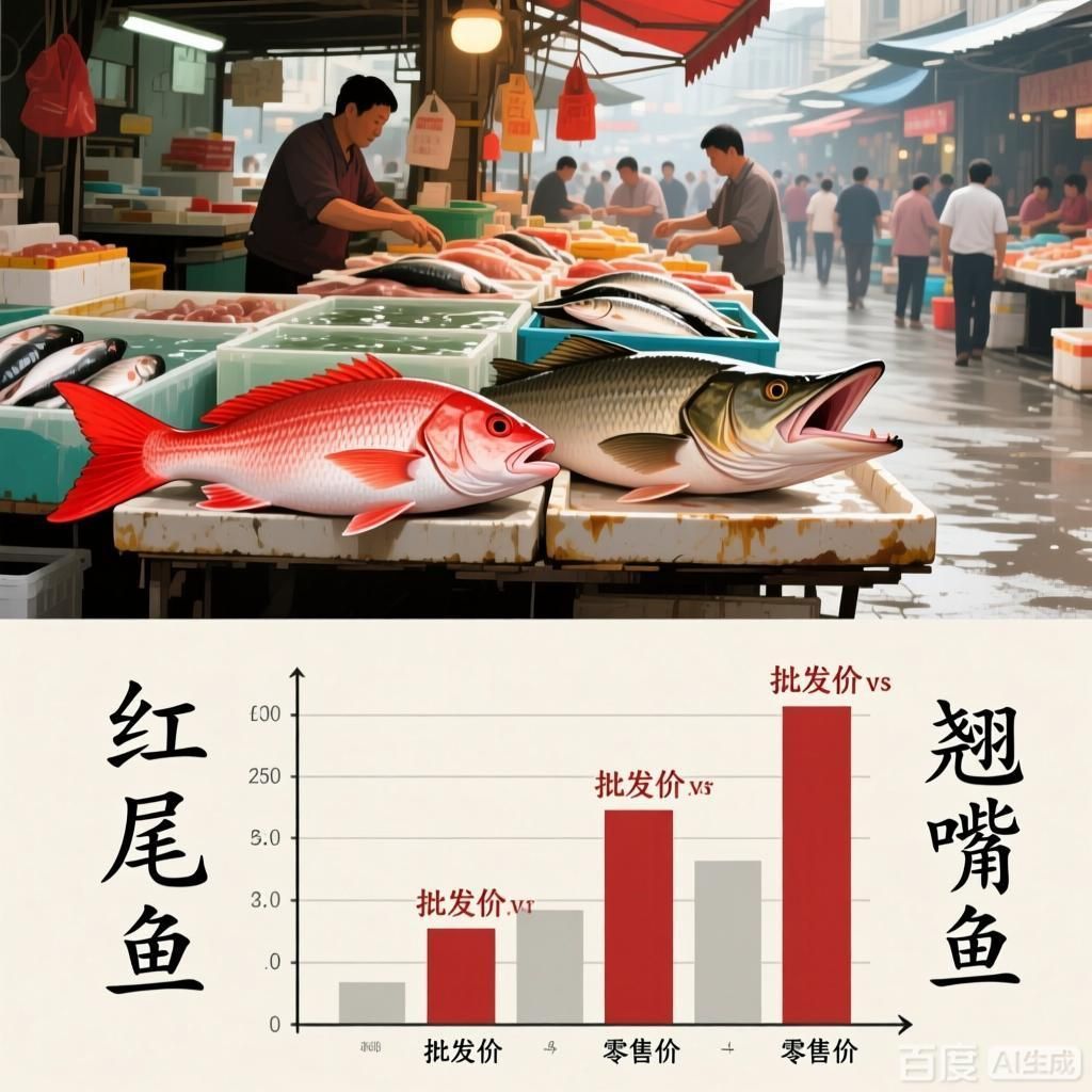 紅尾魚和翹嘴魚的市場價格對比，紅尾魚和翹嘴魚的價格對比，紅尾魚和翹嘴魚哪個更有營養